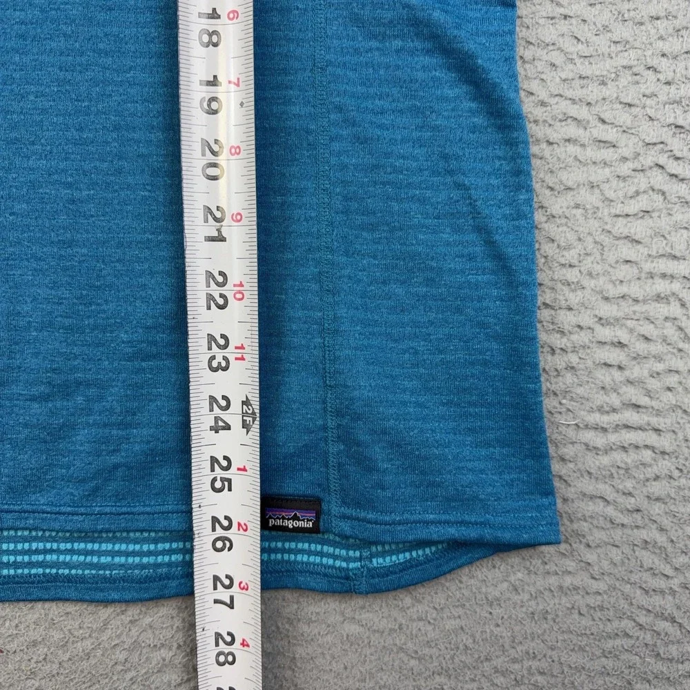 Patagonia Capilene Mens XL Blue Quarter Zip Pullover Long Sleeve STY43662